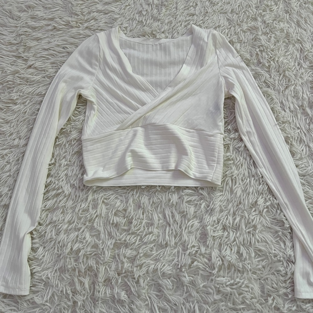 SHEIN front turban crop top